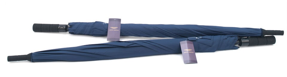 Two Aston Martin golfing umbrellas, ((2)) (1 of 1)