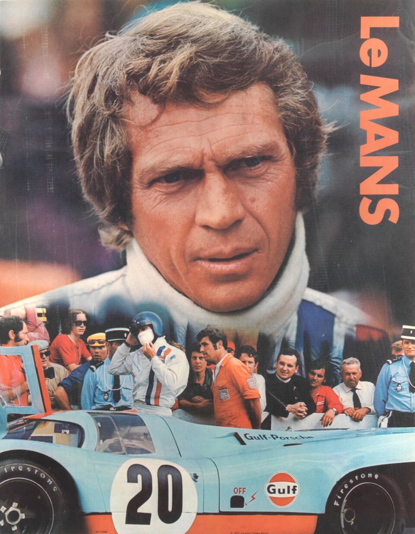 An original Steve McQueen Le Mans poster by Cinema Centre Films, (1 of 1)