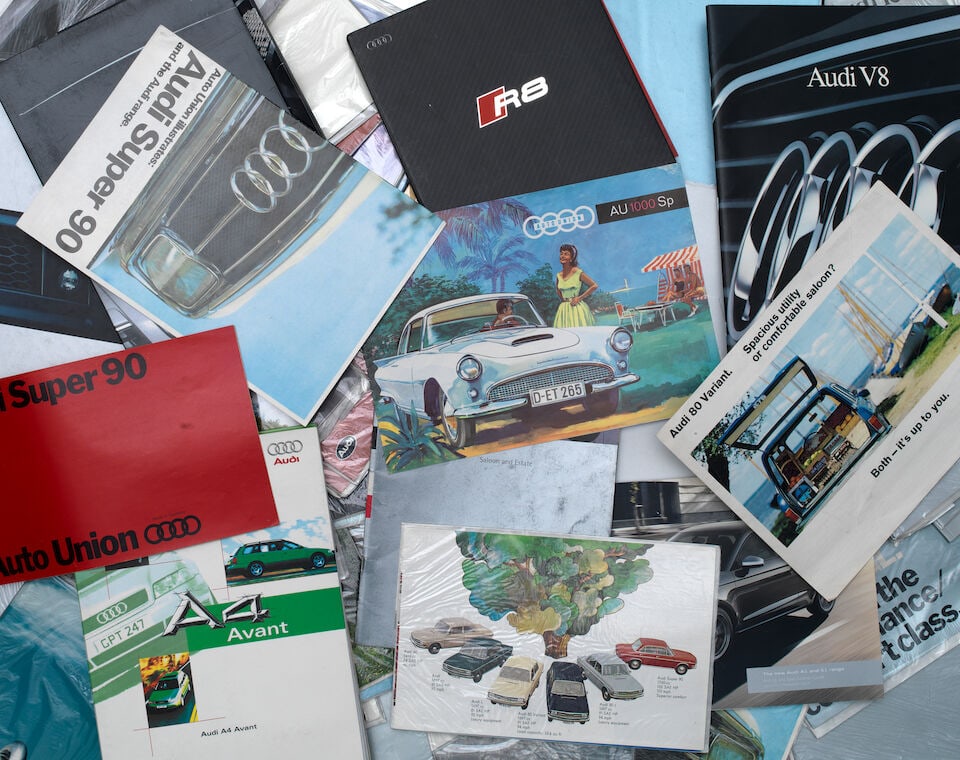 AUDI:- Assorted sales brochures and literature, ((Qty)) (1 of 1)