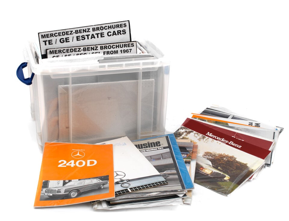 MERCEDES-BENZ:- Sales brochures and ephemera for various models, ((Qty)): MERCEDES-BENZ:- Sales brochures and ephemera for various models, majority from 1970s-2000s, for various models including 190D; 200 and 250 series S/SE; 220 and 220D; 250C and 280 C and CE; 240D and TD