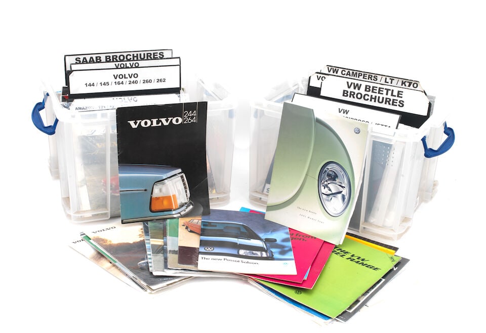 VOLKSWAGEN, VOLVO and SAAB:- A quantity of assorted sales brochures for various models, ((Qty)): VOLKSWAGEN, VOLVO and SAAB:- A quantity of assorted sales brochures for various models, including Volvo brochures and sales sheets for mainly 1960s and later models including Amazon, PV 444 and 544; P
