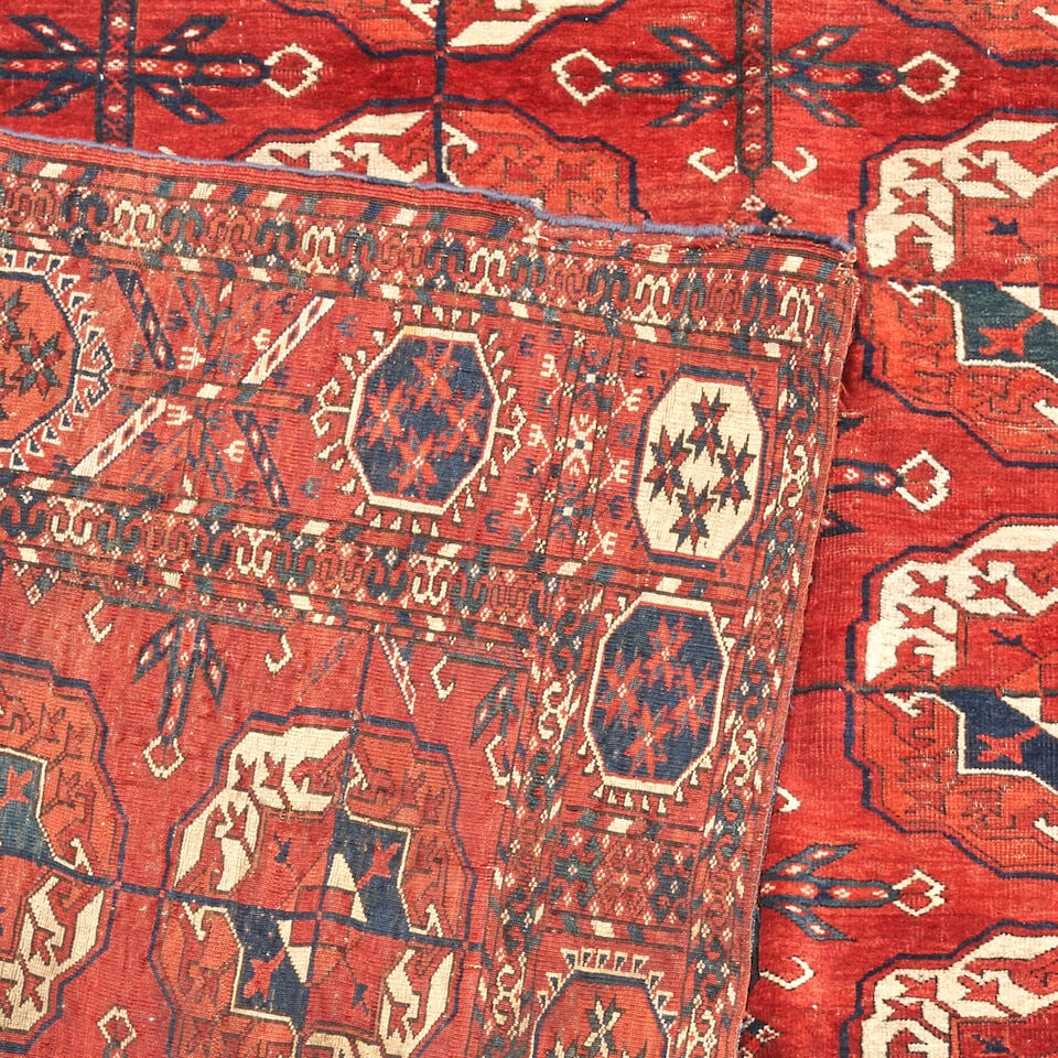 Early Tekke Main Carpet Turkestan 6 ft. 4 in. x 8 ft. 2 in. - 2