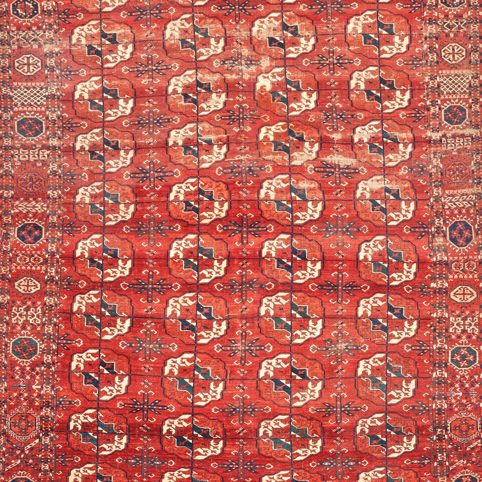 Early Tekke Main Carpet Turkestan 6 ft. 4 in. x 8 ft. 2 in. - 3