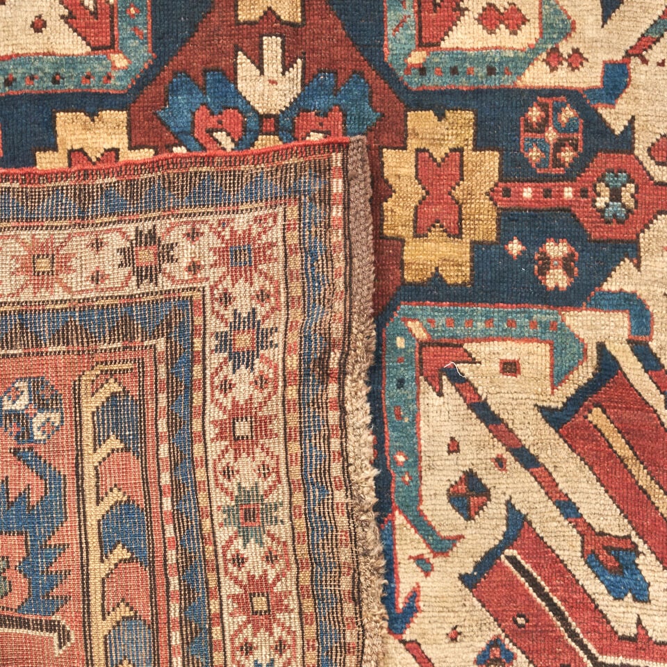 Eagle Kazak Rug Caucasus 4 ft. 6 in. x 7 ft. 10 in. - 2