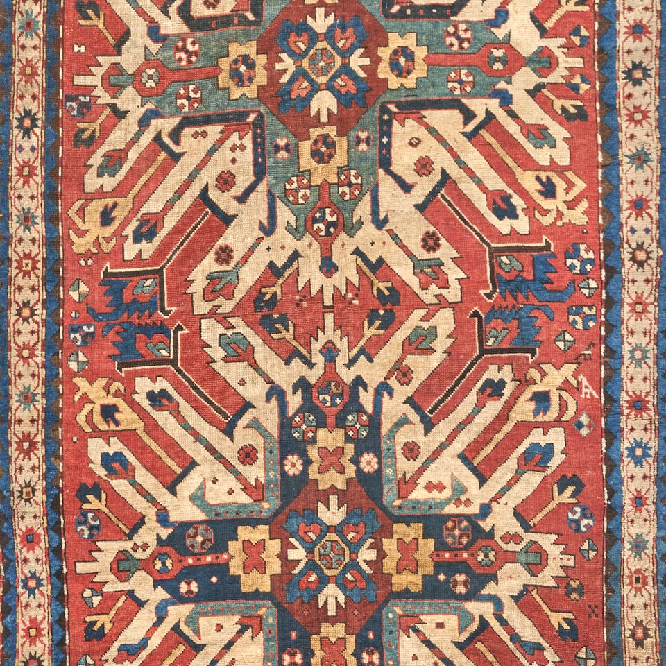Eagle Kazak Rug Caucasus 4 ft. 6 in. x 7 ft. 10 in. - 3