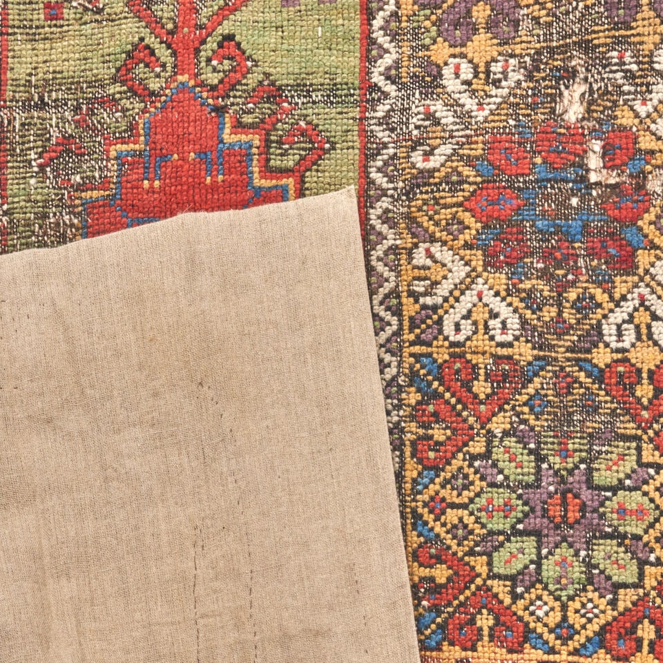 Mudjar Prayer Rug Fragment Anatolia 3 ft. 10 in. x 5 ft. 7 in. - 2