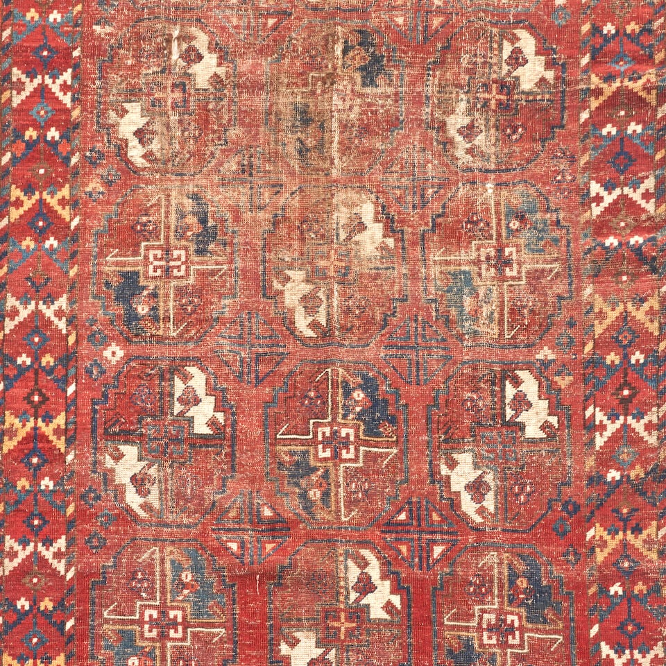 Early Ersari Long Rug Turkestan 4 ft. x 11 ft. 5 in. - 3