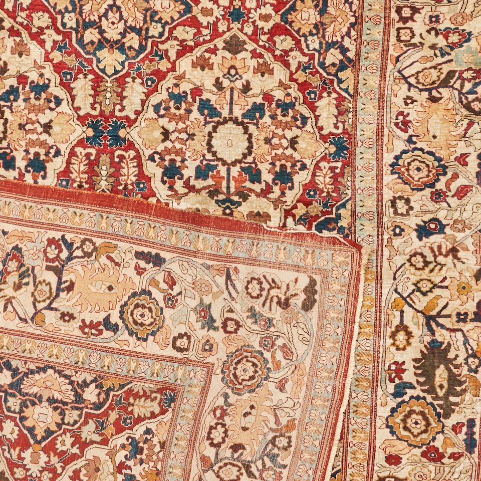 Silk Tabriz Rug 4 ft. 6 in. x 6 ft. - 2