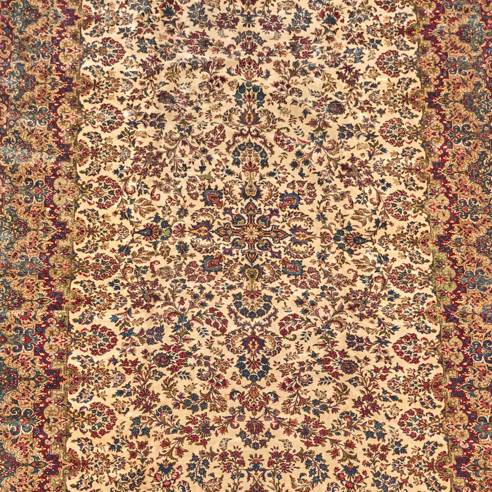 Fine Kerman Gallery Carpet 9 ft. 8 in. x 20 ft. - 3