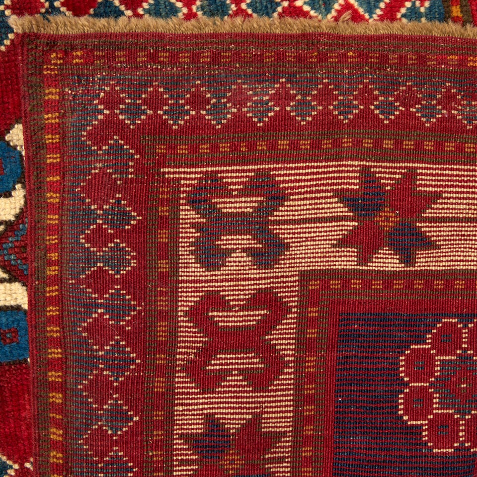 Bordjalu Kazak Prayer Rug Caucasus 3 ft. 8 in. x 6 ft. 1 in. - 2
