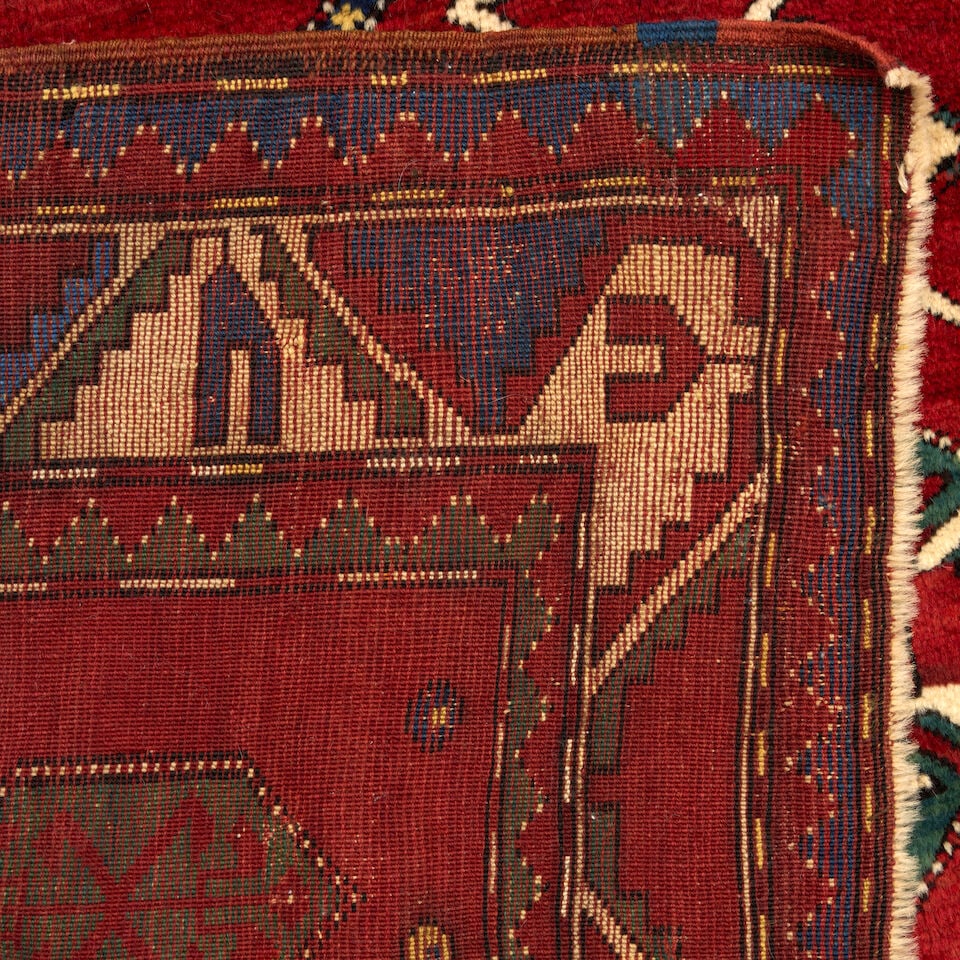 Pinwheel Kazak Prayer Rug Caucasus 5 ft. 1 in. x 7 ft. 4 in. - 4