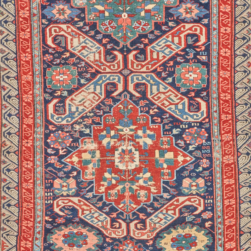 Kuba Zeichour Long Rug Caucasus 4 ft. 1 in. x 10 ft. 1 in. - 3