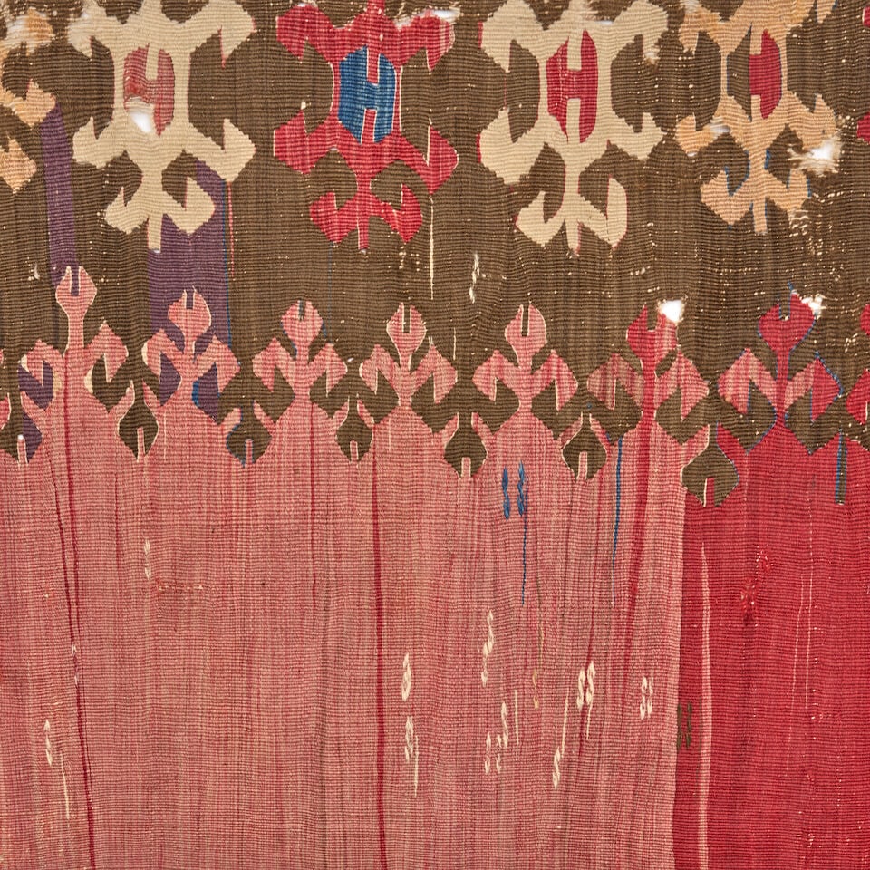 Anatolian Kilim Fragment Anatolia 3 ft. 8 in. x 2 ft. 10 in. - 3