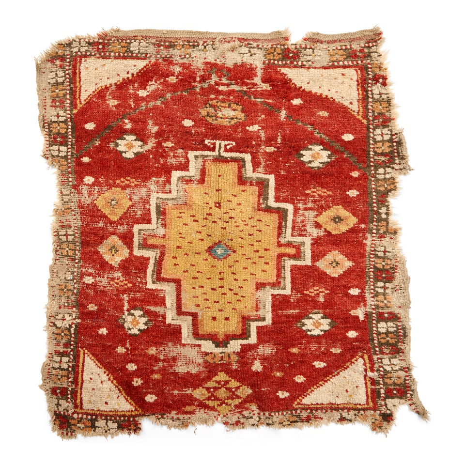 Central Anatolian Yatak Anatolia 4 ft. 4 in. x 4 ft. 9 in.: Central Anatolian Yatak Anatolia c. 19th century, could be Sivas area. 4 ft. 4 in. x 4 ft. 9 in. For further information on this lot please visit Bonhams.com For further information about this lot