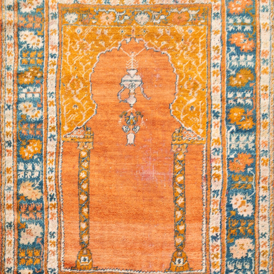 Ushak Prayer Rug Anatolia 3 ft. 9 in. x 5 ft. - 3