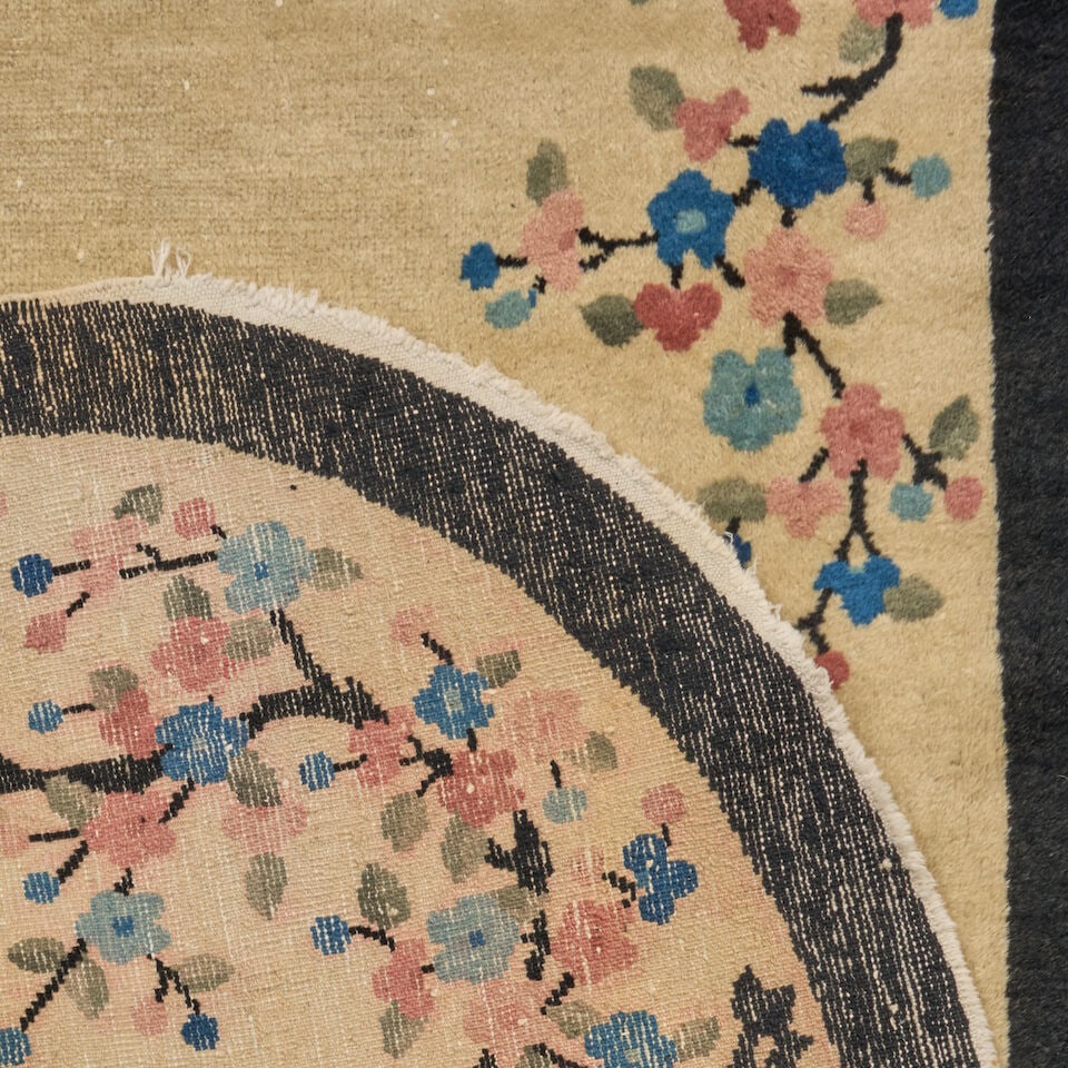Chinese Art Deco Oval Rug China 3 ft. 2 in. x 5 ft. - 2