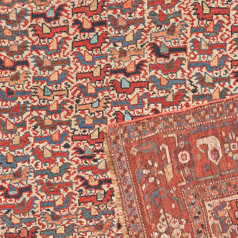 Khamseh Chicken Rug 4 ft. 2 in. x 6 ft. - 2