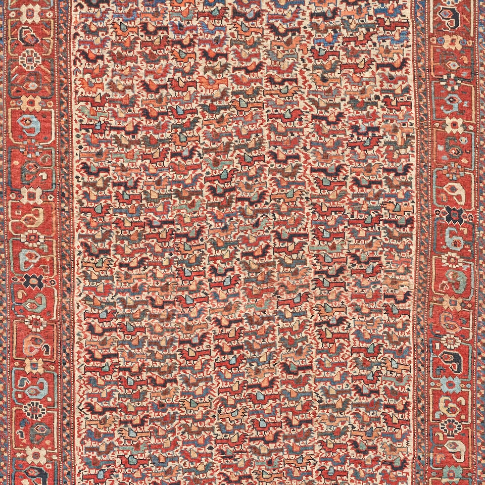 Khamseh Chicken Rug 4 ft. 2 in. x 6 ft. - 3