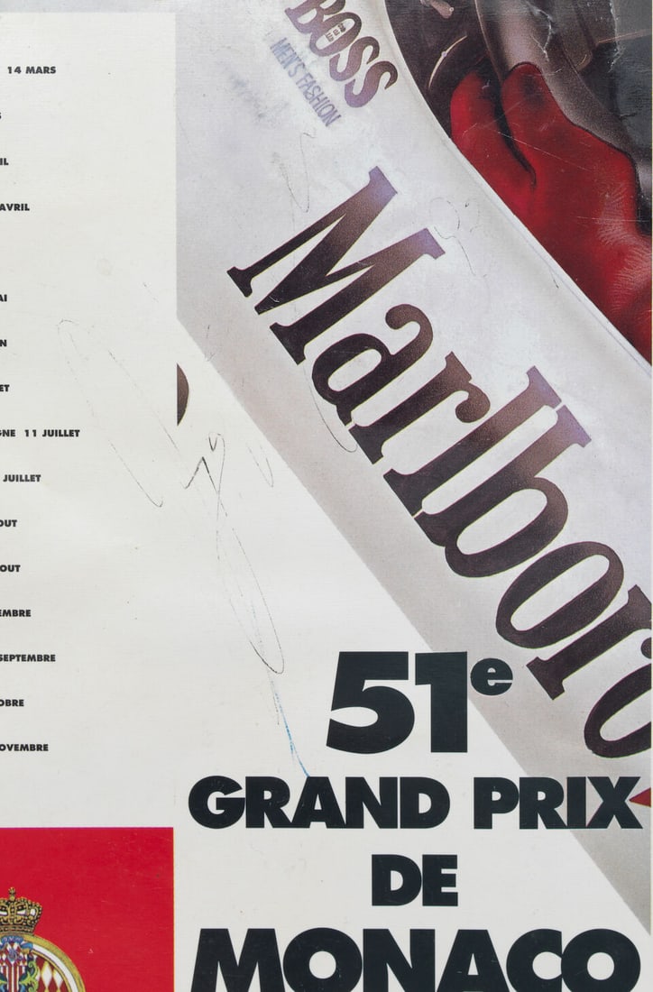 A 1993 Monaco Grand Prix programme signed by Ayrton Senna & Michael Andretti, - 3