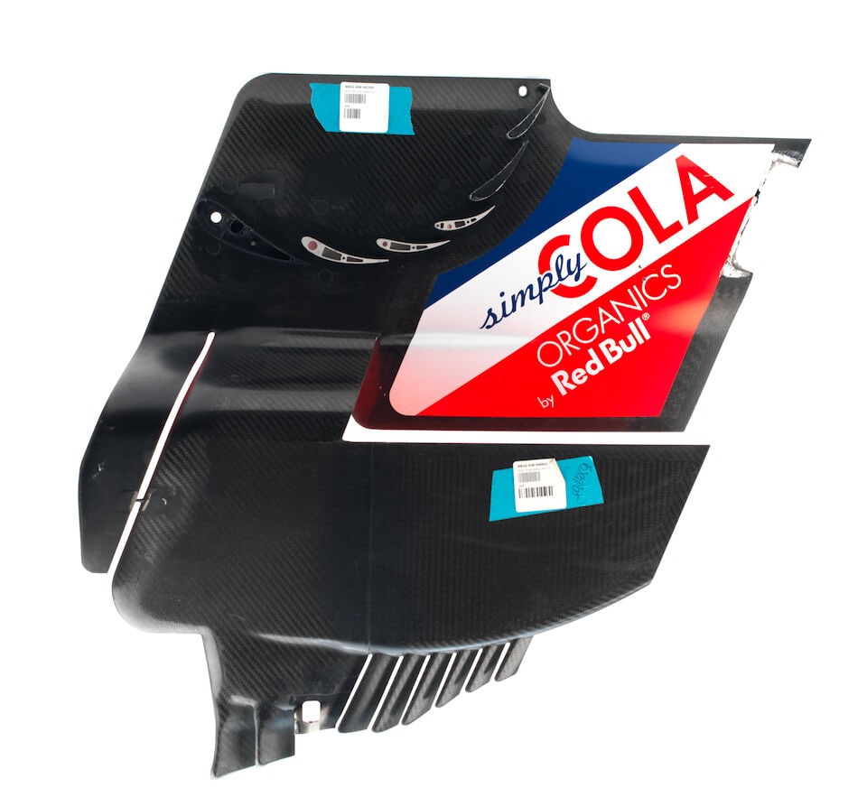 A 2020 Red Bull RB16 rear wing end plate, - 2