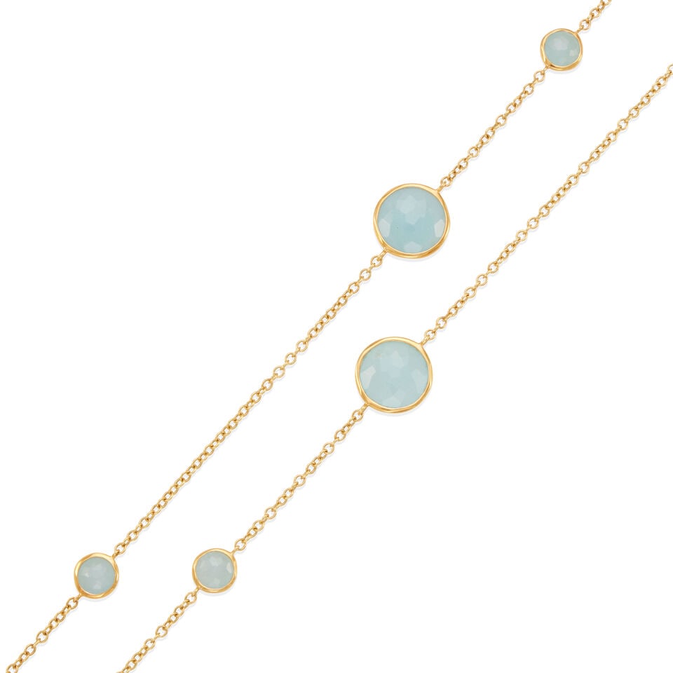 IPPOLITA: 18K GOLD AND AQUAMARINE NECKLACE - 2