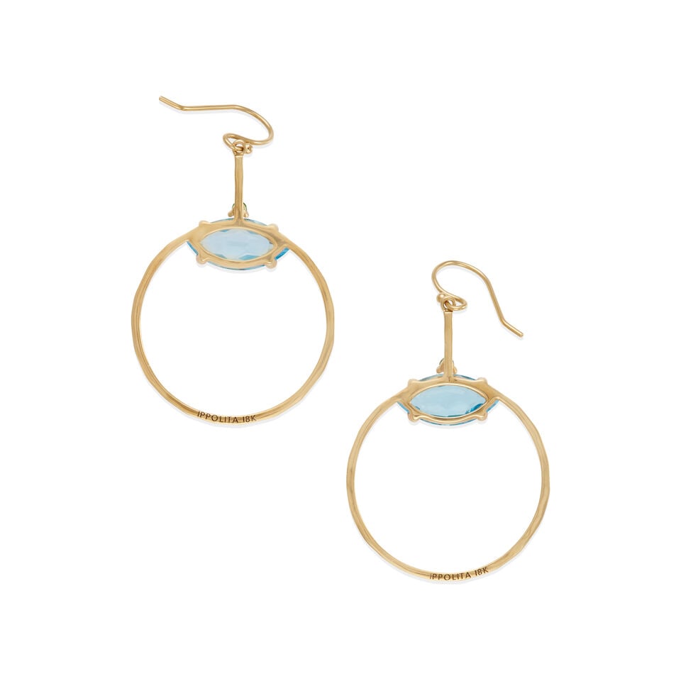 IPPOLITA: PAIR OF 18K GOLD, TOPAZ AND TSAVORITE GARNET EARRINGS - 2