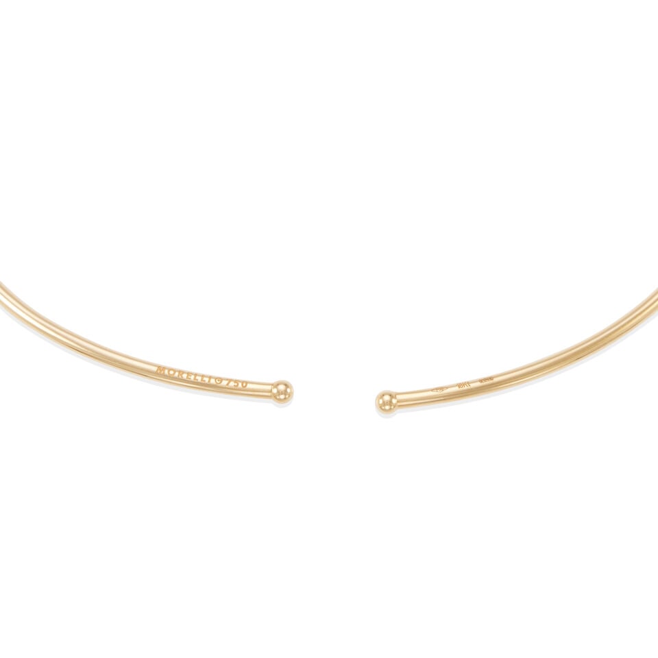 PAUL MORELLI: 18K GOLD CHOKER NECKLACE - 2