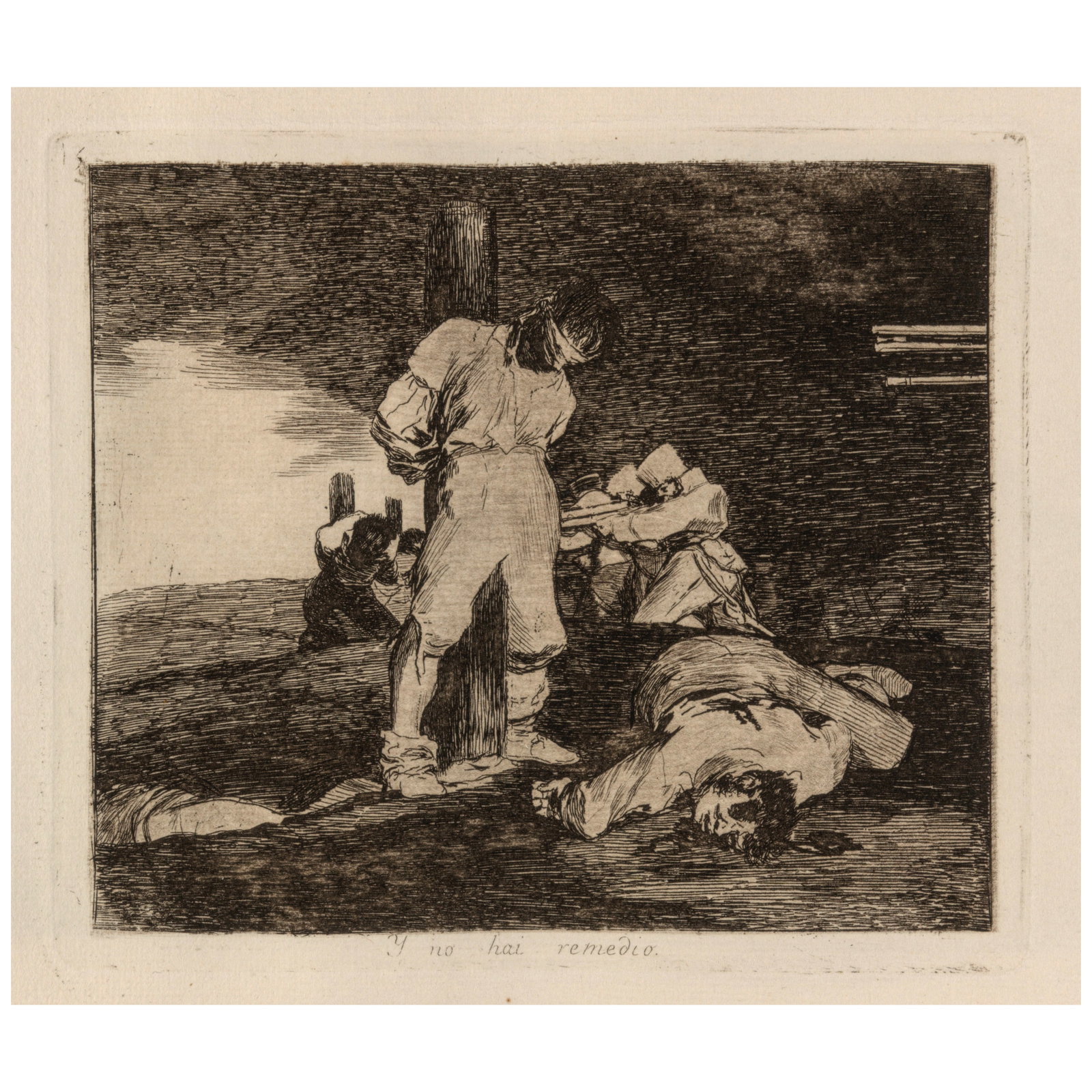 Francisco José de Goya y Lucientes (1746-1828); Los Desastres de la Guerra; (80): Francisco José de Goya y Lucientes (1746-1828) Los Desastres de la Guerra (Harris 121-200, Delteil 120-199), 1812 The complete set, comprising 80 etchings with burnished aquatint, drypoint and en