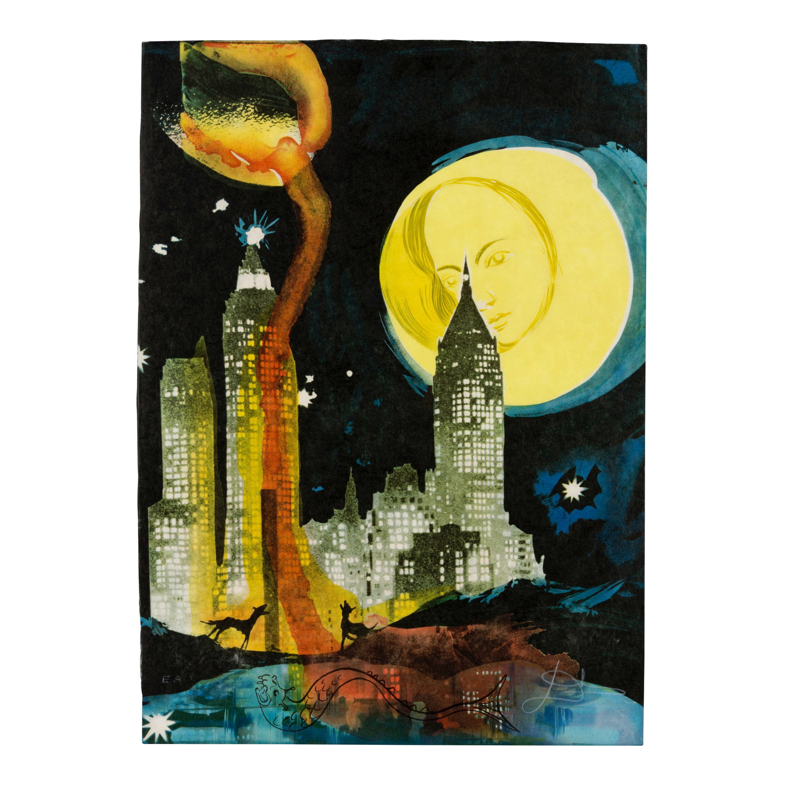 Salvador Dalí (1904-1989); Manhattan Skyline; (1 of 1)