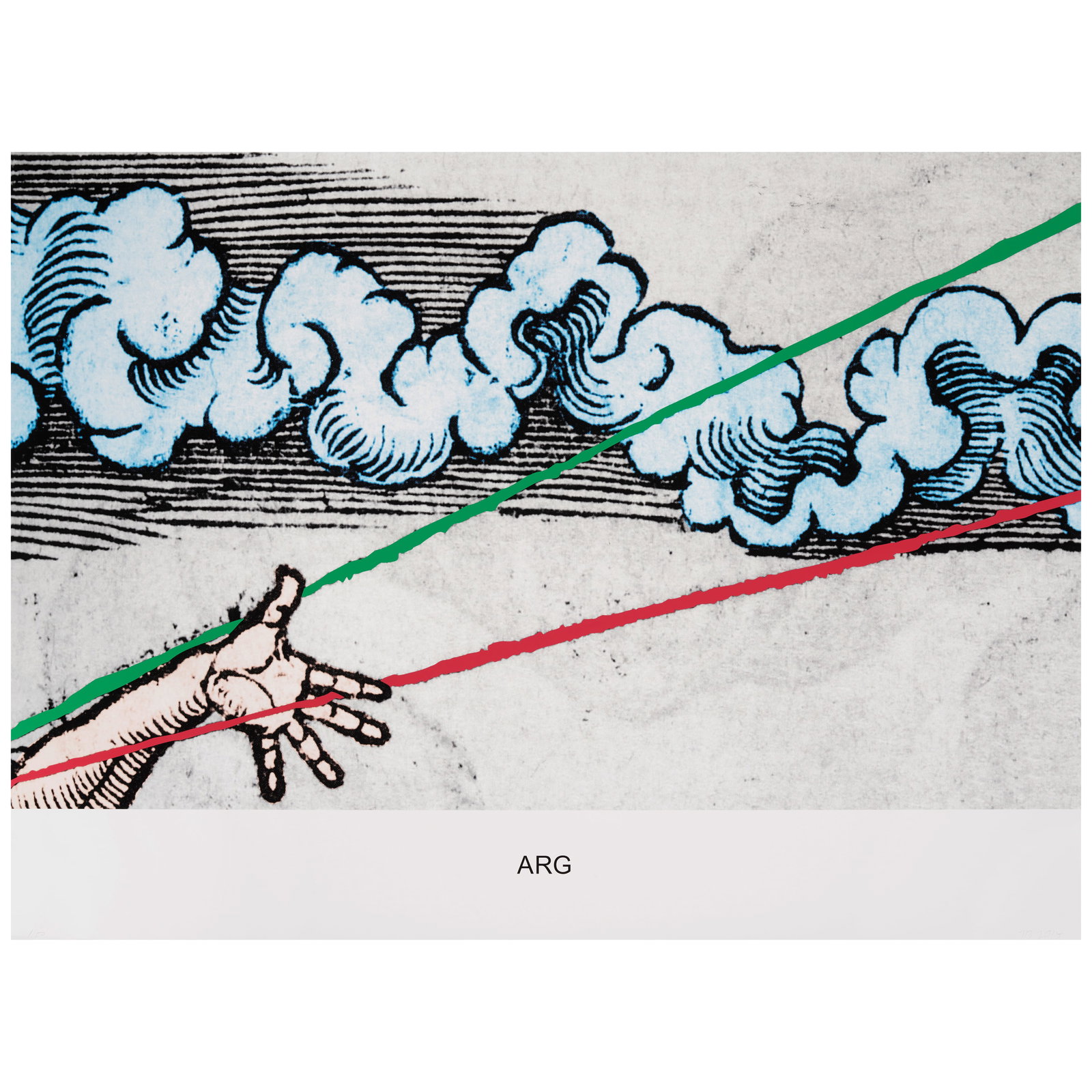 John Baldessari (1931-2020); Arg, from Engravings with Sounds; (1 of 1)