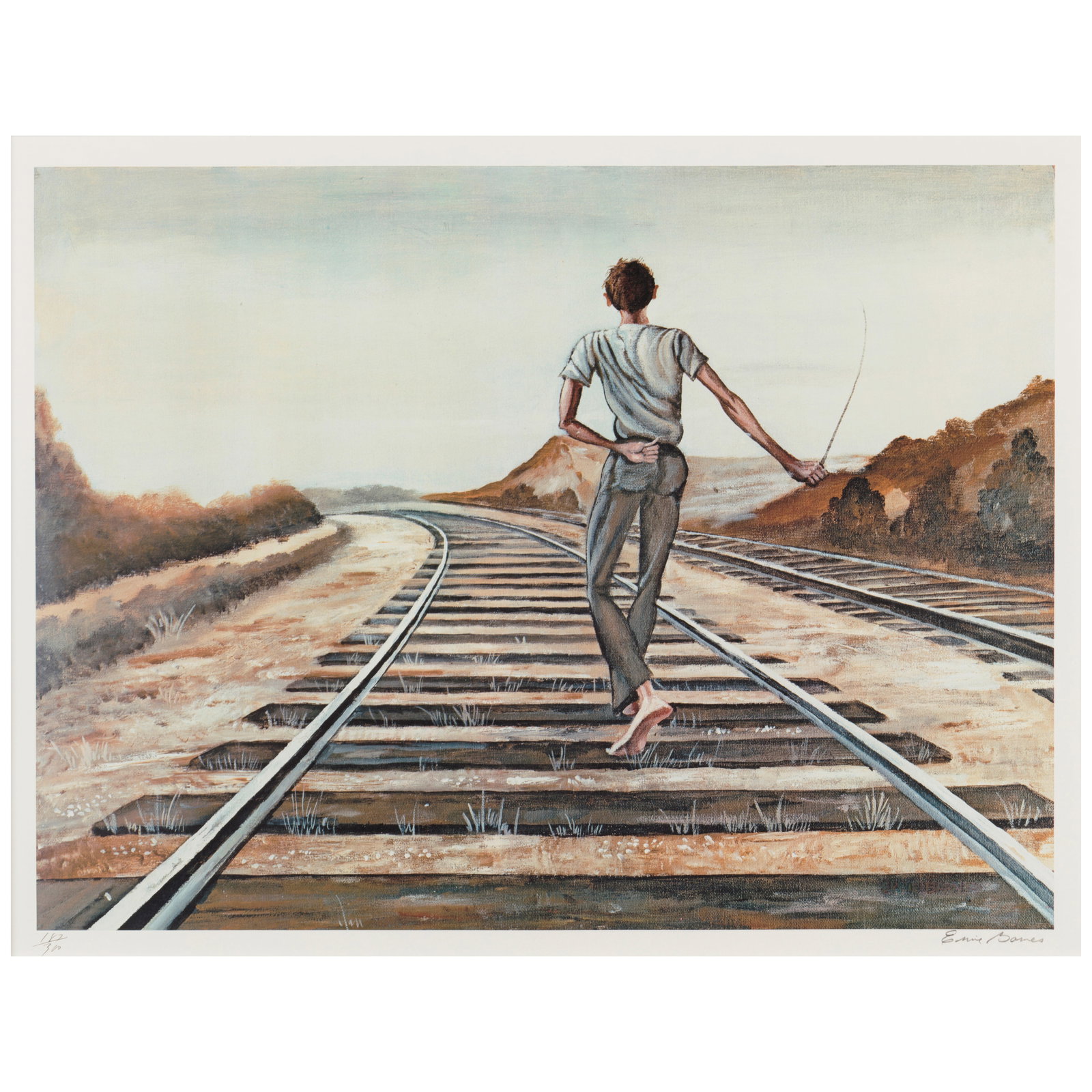 Ernie Barnes (1938-2009); Destination Unknown; (1 of 1)