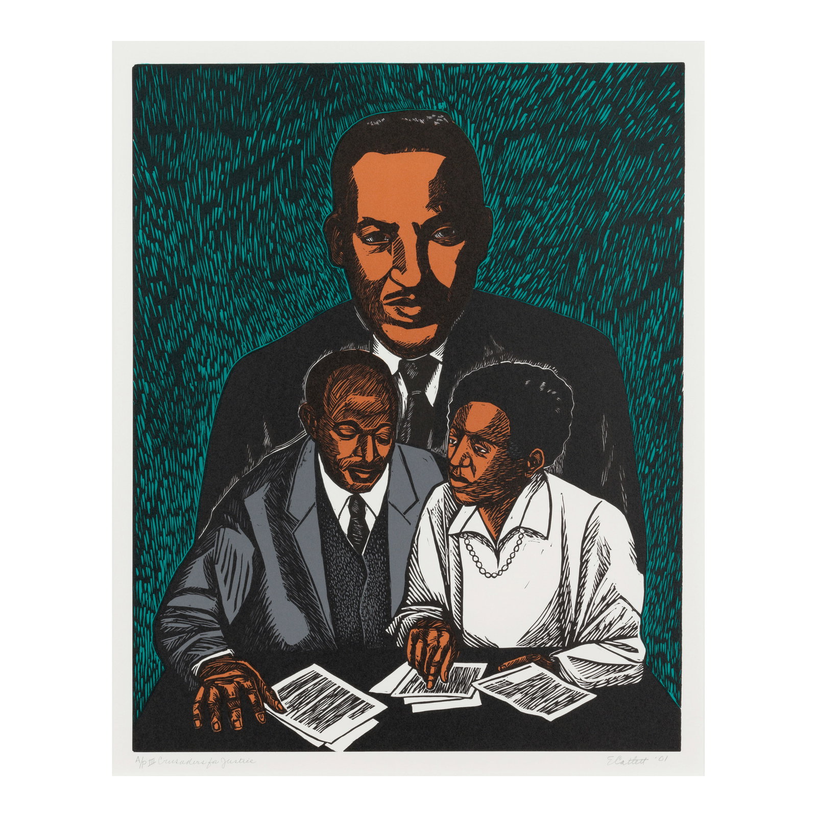 Elizabeth Catlett (1915-2012); Crusaders for Justice; (1 of 1)