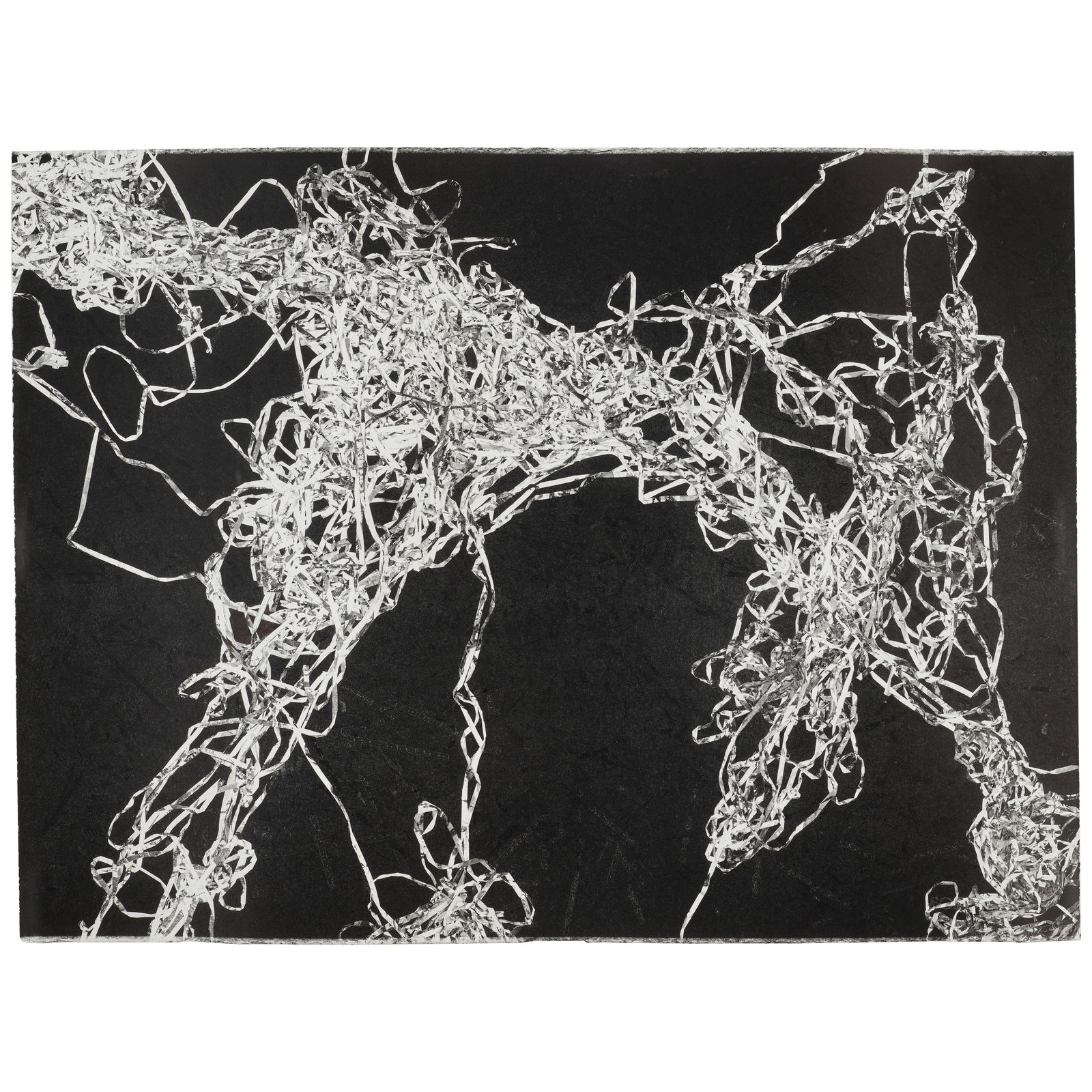 Christian Marclay (born 1955); Untitled (from Cassette Tape Duplication) (No.46);: Christian Marclay (born 1955) Untitled (from Cassette Tape Duplication) (No.46), 2012 Monotype on wove paper, signed in pencil on the reverse and dated, published by Graphicstudio, University of South