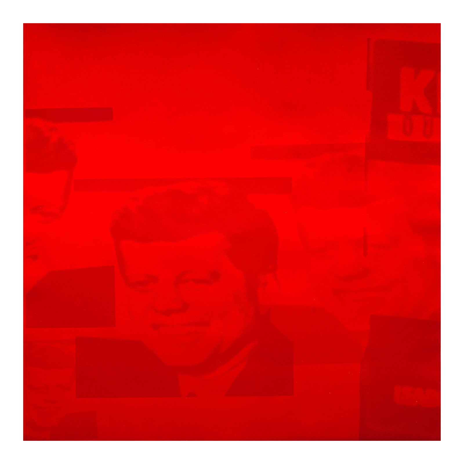 Andy Warhol (1928-1987); Untitled, from Flash-November 22, 1963;: Andy Warhol (1928-1987) Untitled, from Flash-November 22, 1963 (Feldman & Schellmann III.35), 1968 Screenprint in colors on wove paper, a unique proof aside from the edition of 200, initialed in penci