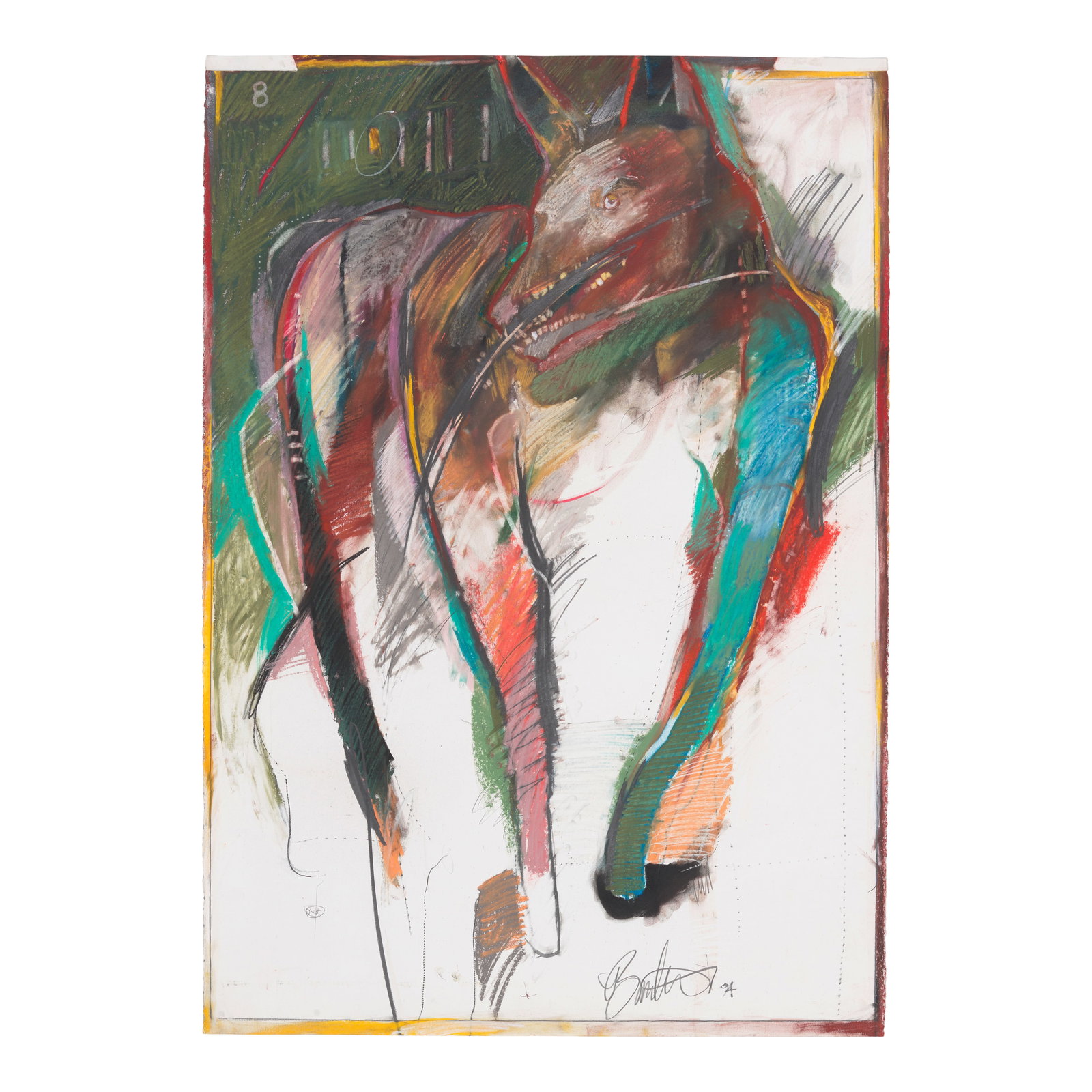 A Rick Bartow drawing, 'Coyote 8,' 1994 (1 of 1)