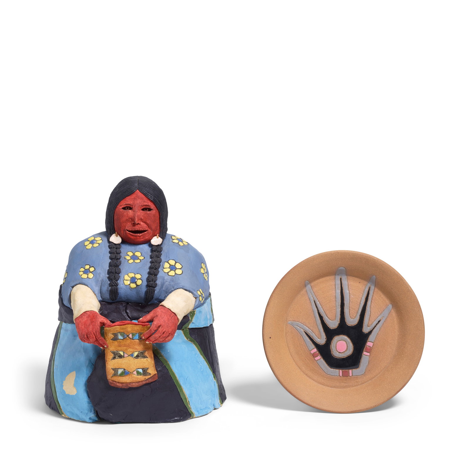 Two Glen La Fontaine ceramic artworks (1 of 1)