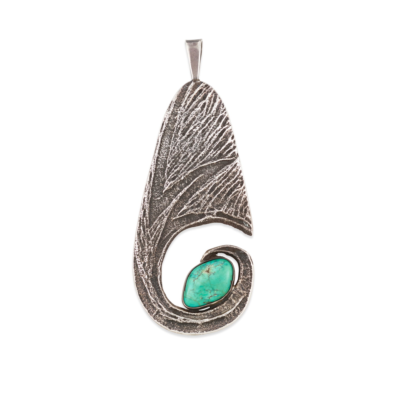 A Preston Monongye silver and turquoise; together with a signed copy of Art and Indian Individua... (1 of 1)
