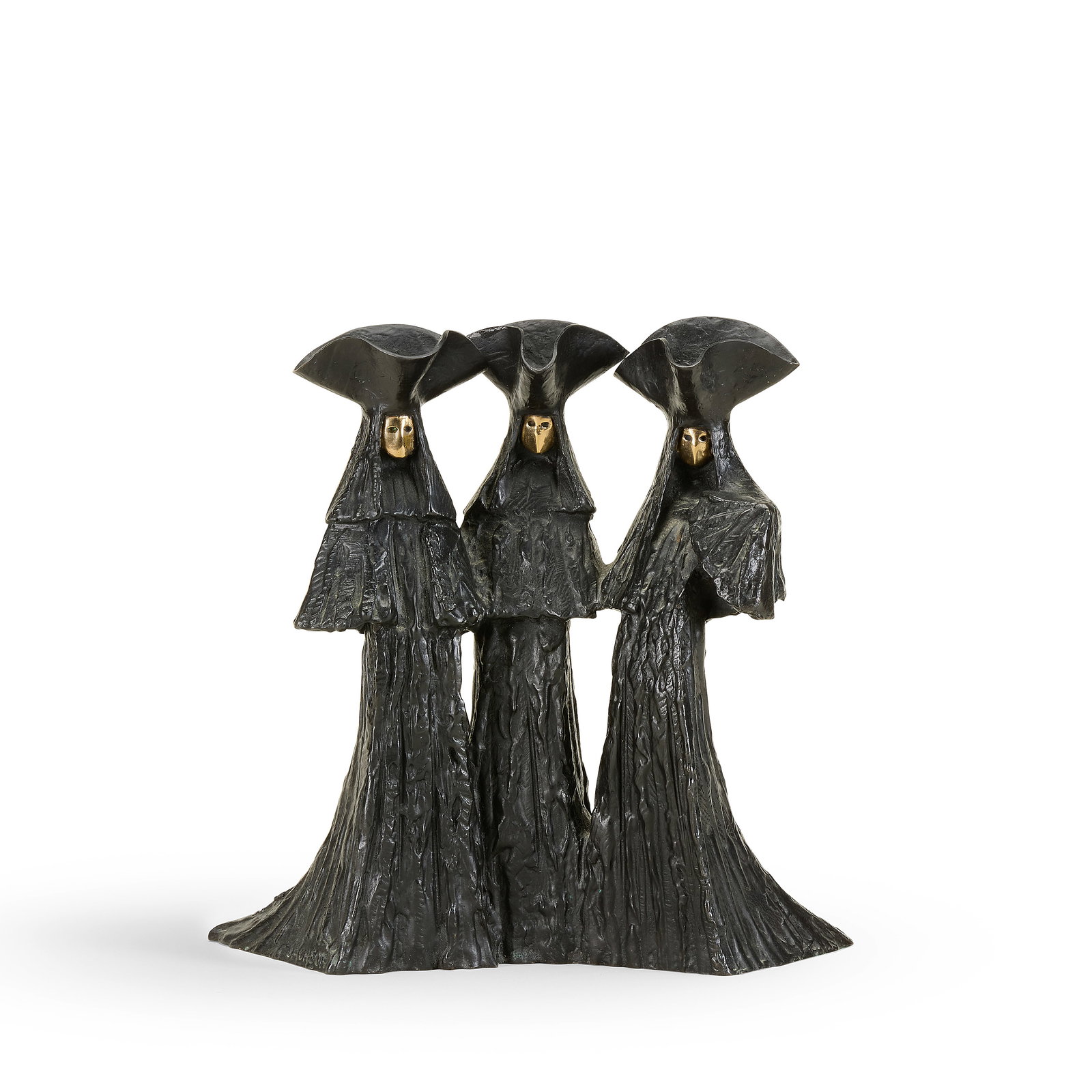 Philip Jackson (British, born 1944) Serenissima 25cm (9 1/2in) high (Conceived in 2012, cast by ...: Philip Jackson (British, born 1944) Serenissima signed, numbered and stamped with foundry mark 'JACKSON Ø' (to base of sculpture) bronze with a black patina, and polished bronze 25cm (9 1/2in) hi