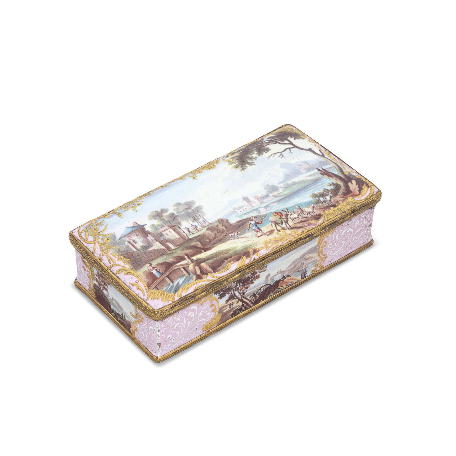 A South Staffordshire enamel writing box, circa 1765-70 (1 of 1)