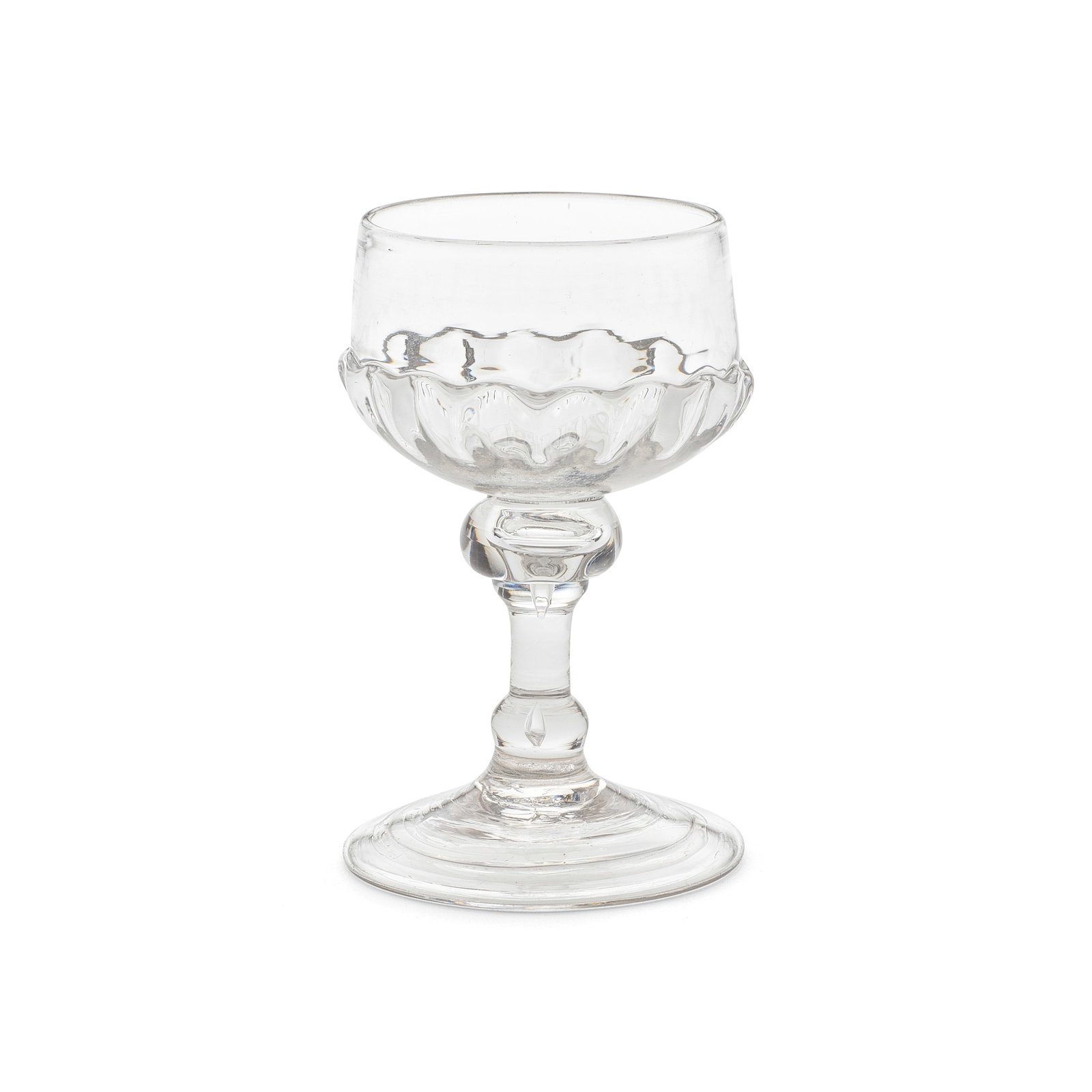 A baluster mead or champagne glass, early 18th century (1 of 1)
