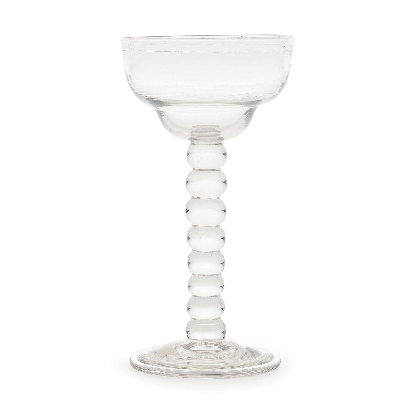 A very rare bobbin-knopped sweetmeat glass, circa 1720-30 (1 of 1)