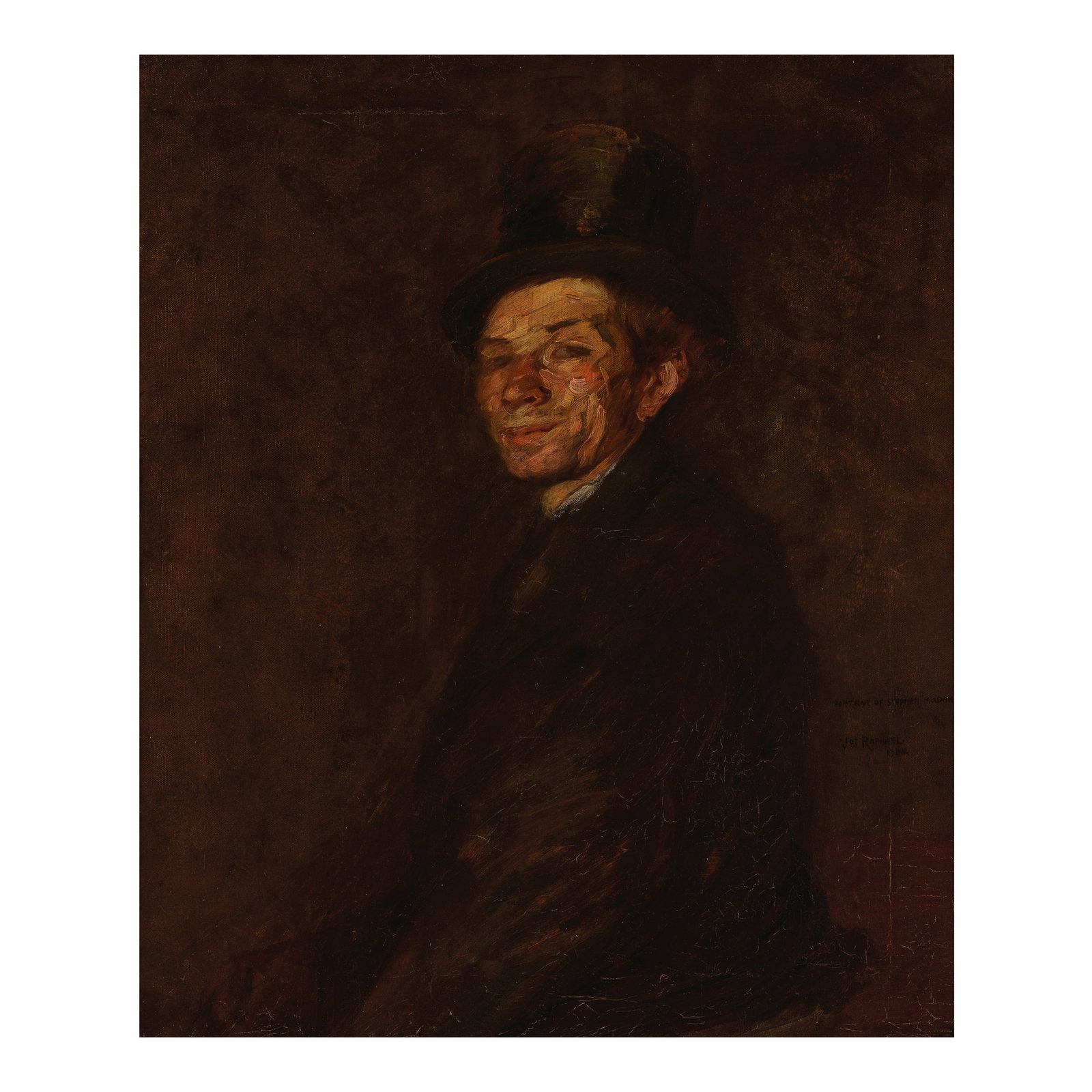 JOSEPH RAPHAEL (1869-1950) Portrait of Stephen Muldah 36 x 30 in. (Painted in 1908.) (1 of 1)