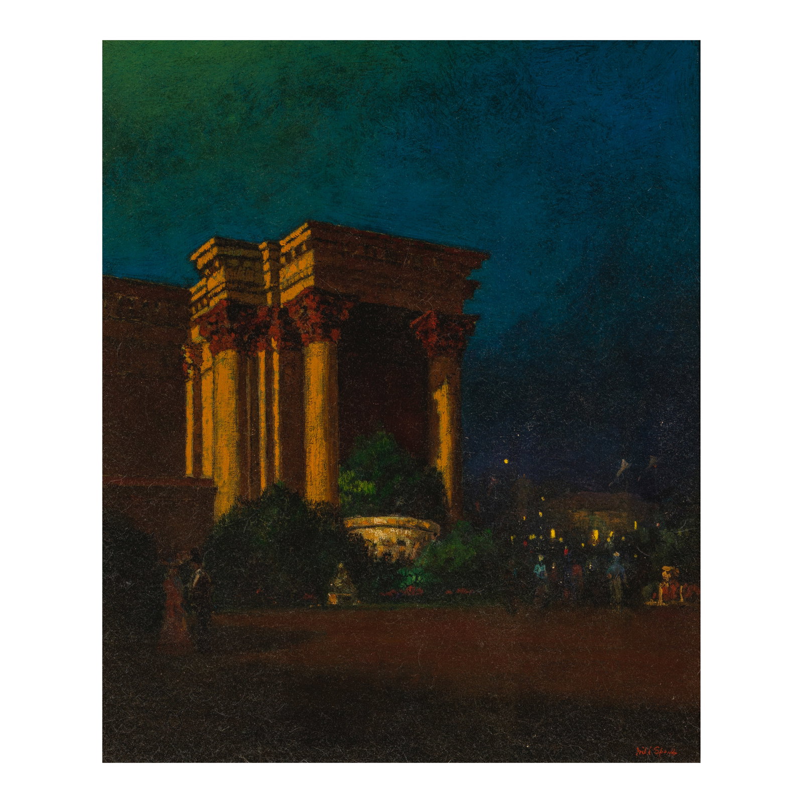 WILL SPARKS (1862-1937) Colonnade, Palace of Fine Arts 24 x 20 in. (Painted in 1915.): WILL SPARKS (1862-1937) Colonnade, Palace of Fine Arts signed 'Will Sparks' (lower right) oil on canvas 24 x 20 in. Painted in 1915. Footnotes: Provenance With Trotter Galleries, Carmel, Ca