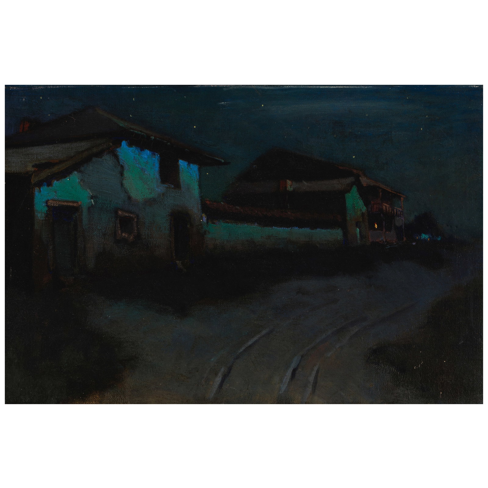 CHARLES ROLLO PETERS (1862-1928) Calle Principal 16 1/4 x 24 1/4 in.: CHARLES ROLLO PETERS (1862-1928) Calle Principal faintly incised 'Charles Rollo Peters' (lower right) oil on canvas 16 1/4 x 24 1/4 in. Footnotes: Provenance Private collection, San Francisco.