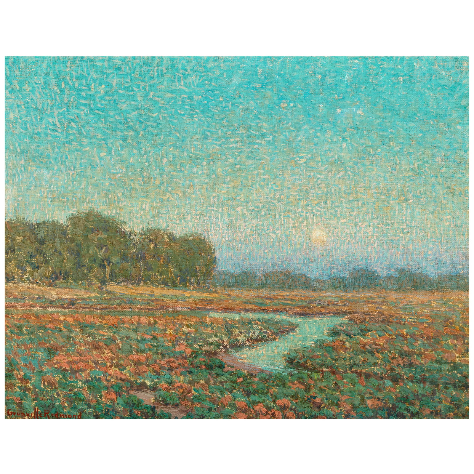 GRANVILLE REDMOND (1871-1935) Marsh Scene 14 1/4 x 18 1/4 in.: GRANVILLE REDMOND (1871-1935) Marsh Scene signed 'Granville Redmond' (lower left) oil on canvas 14 1/4 x 18 1/4 in. Footnotes: Provenance The Redfern Gallery, Laguna Beach, California. Private co