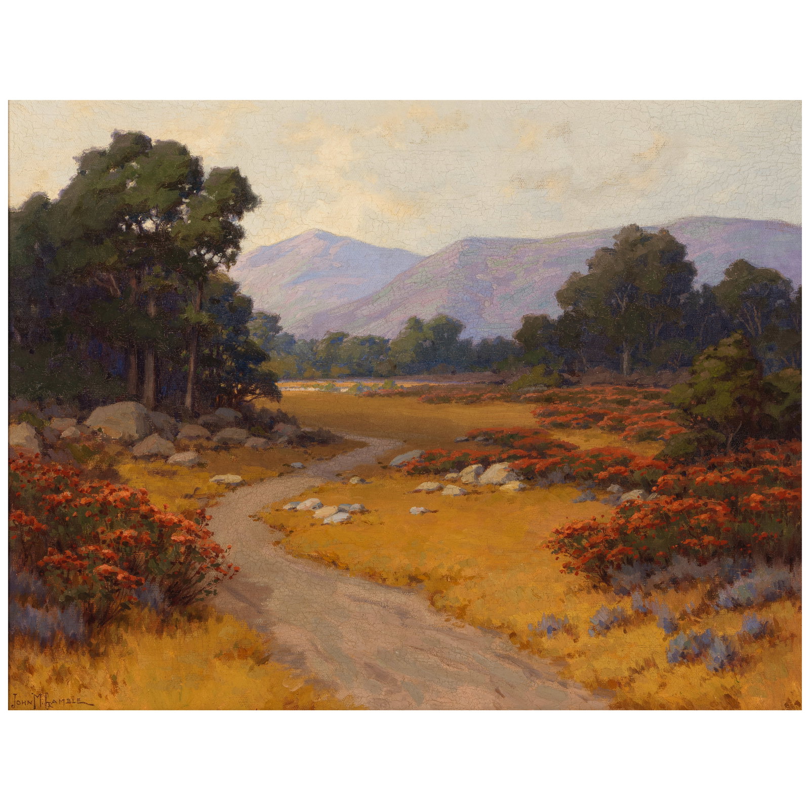 JOHN MARSHALL GAMBLE (1863-1957) Wildflowers 20 1/4 x 26 in. (1 of 1)