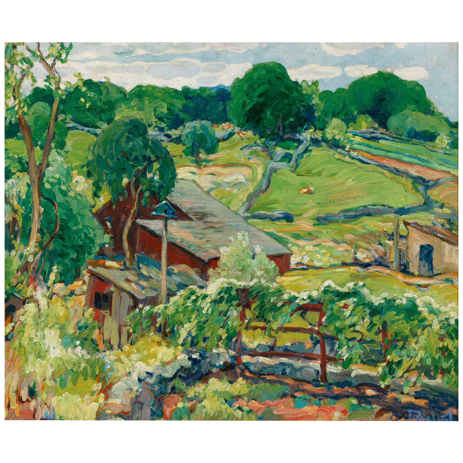 CHARLES REIFFEL (1862-1942) Seir Hill, Norwalk (Connecticut) 20 x 24 in.: CHARLES REIFFEL (1862-1942) Seir Hill, Norwalk (Connecticut) signed 'C. Reiffel' (lower right) and signed again, titled and dated (on the stretcher) oil on canvas 20 x 24 in. Footnotes: Provenance Pri