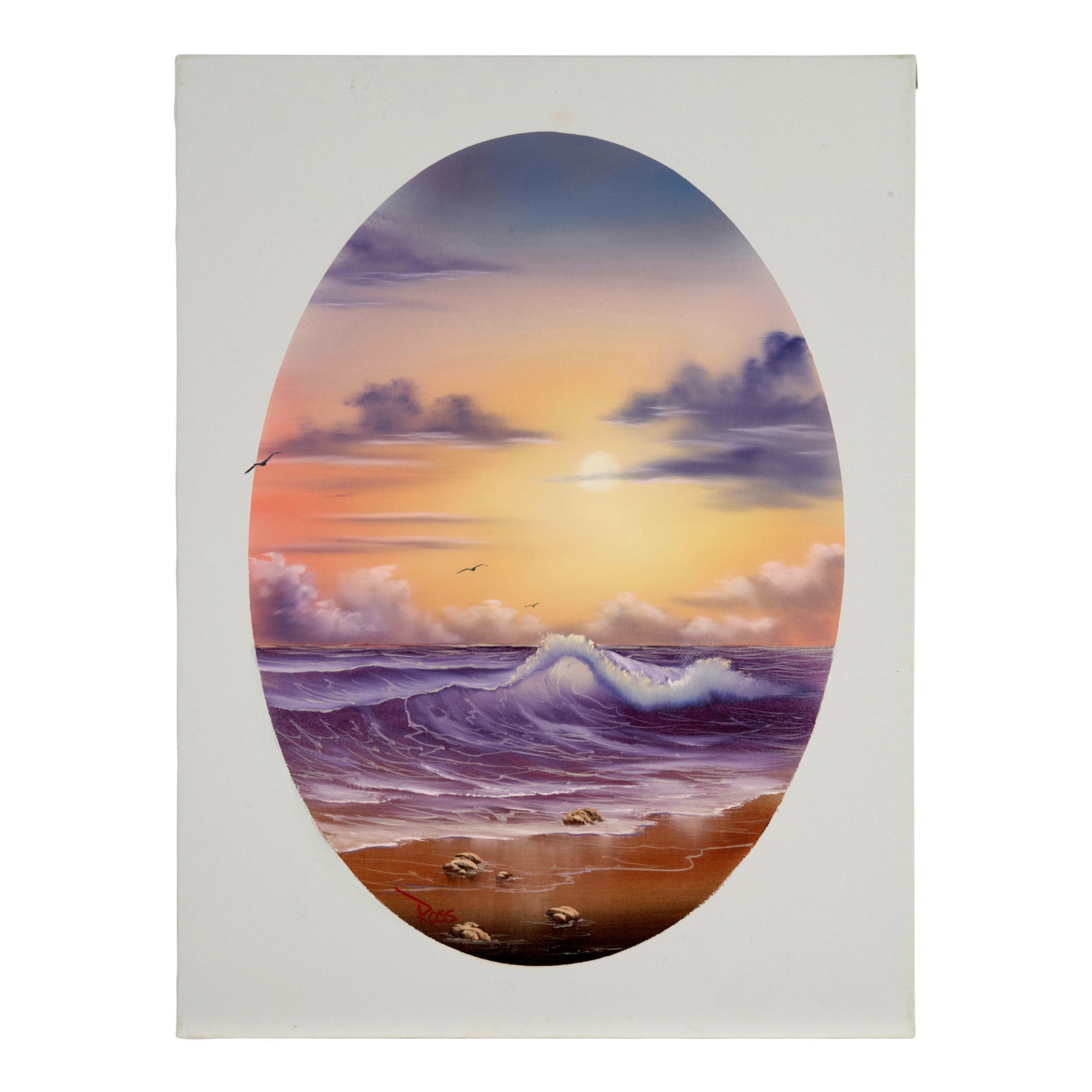 BOB ROSS (1942-1995) Ebb Tide 24 x 18 in. (Painted in 1990.) (1 of 1)