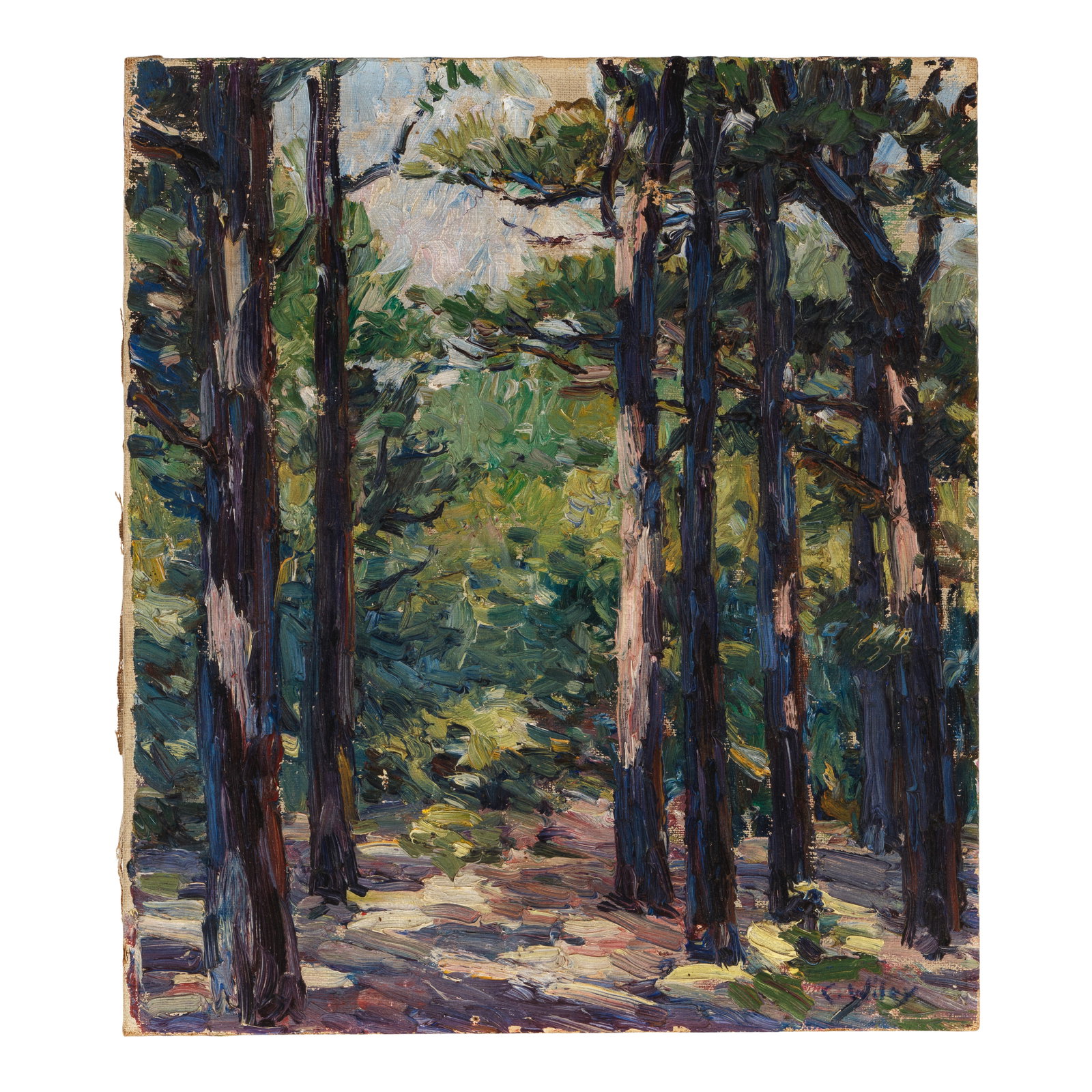 CATHERINE ANNA WILEY (1879-1958) Path in the Forest 16 x 14 in. (1 of 1)