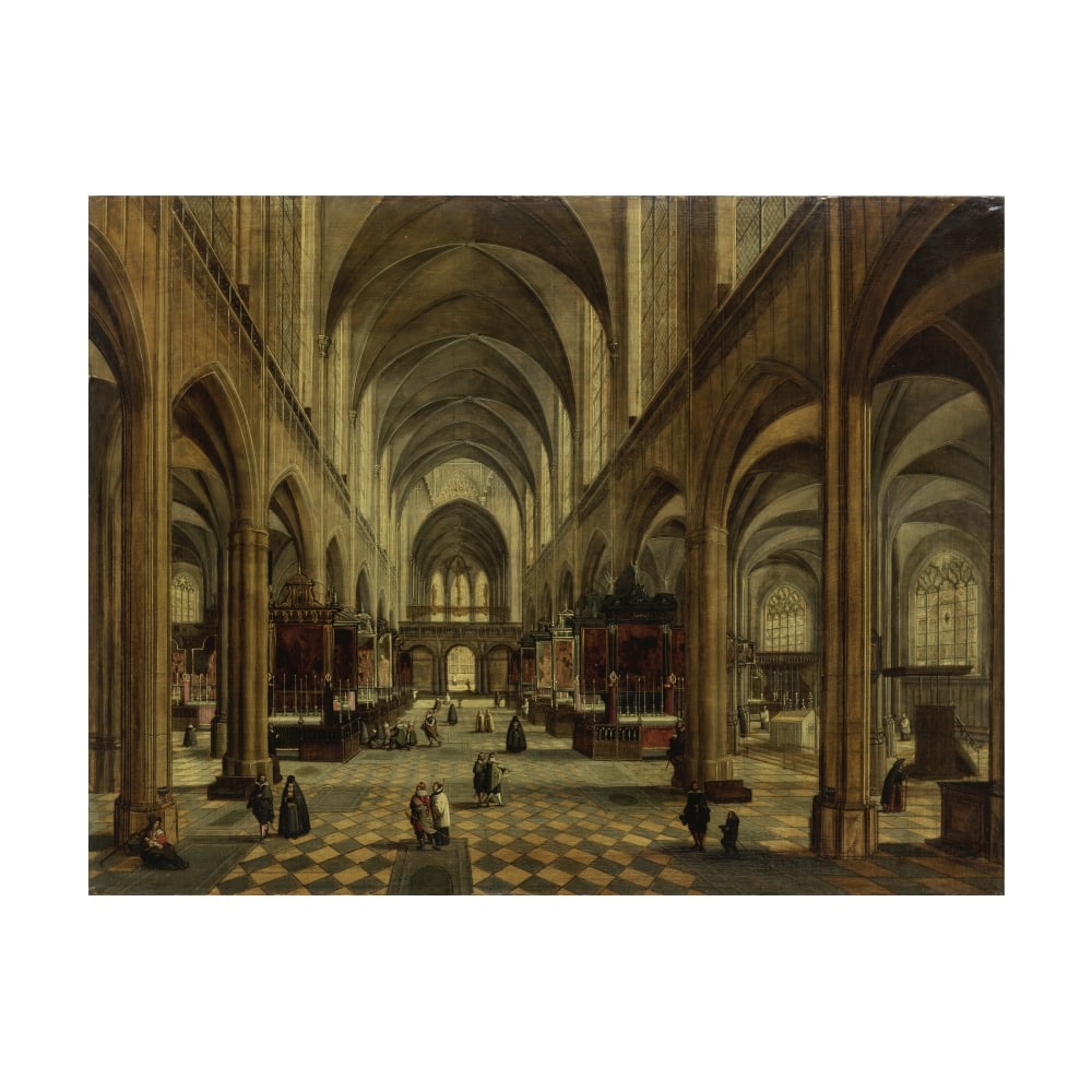 Pieter Neefs le Vieux (Anvers 1578-1656) L'Intérieur de la cathédrale d'Anvers (1 of 1)